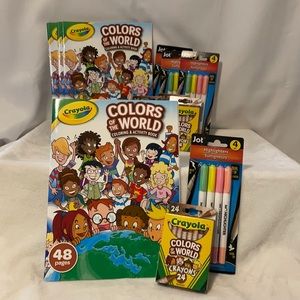 🆕 Crayola Colors of the World Crayons & Book